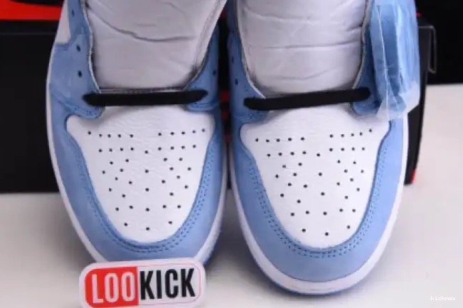 Rep MAX AIR WHITE BLACK HIGH RETRO BLUE 555088-134 JORDAN 1 UNIVERSITY 0521